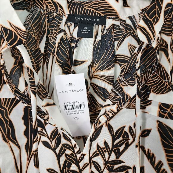 Ann Taylor safari boho pullover blouse - Picture 3 of 14